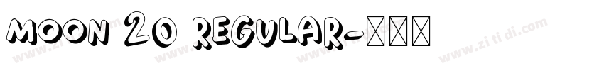 Moon 20 Regular字体转换